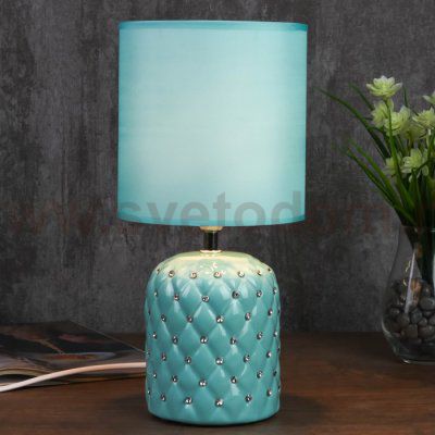 Лампа настольная 7555103TL/1 E14 40Вт лазурный 16х16х33 см