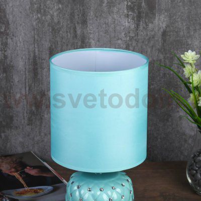 Лампа настольная 7555103TL/1 E14 40Вт лазурный 16х16х33 см