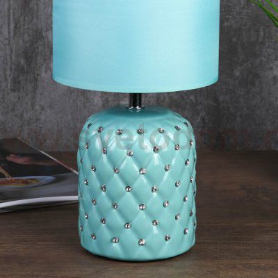 Лампа настольная 7555103TL/1 E14 40Вт лазурный 16х16х33 см