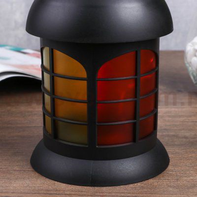 Ночник 9314181N LED батарейки 3ААА черный 12х12х23 см