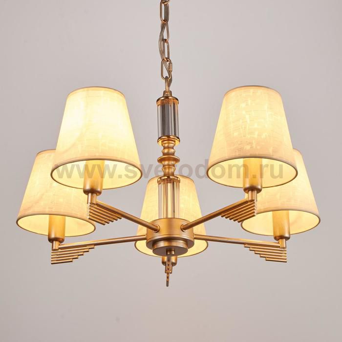 Люстра 65071912/5FG E14 40Вт золото 56х56х73 см.