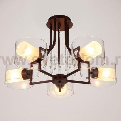 Люстра 669605/5 Е14 40Вт кофе 60х60х39 см