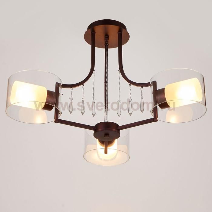 Люстра 669606/3 Е14 40Вт кофе 60х60х39 см