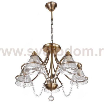 Люстра 669610/5 Е14 40Вт бронза 59х59х44 см