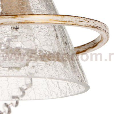 Люстра 669611/3 Е14 40Вт белый патинированное золото 59х59х44 см