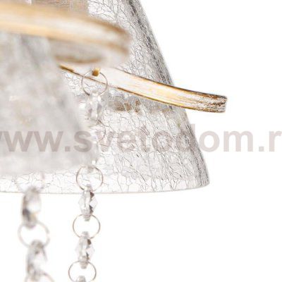 Люстра 669612/5 Е14 40Вт белый патинированное золото 59х59х44 см