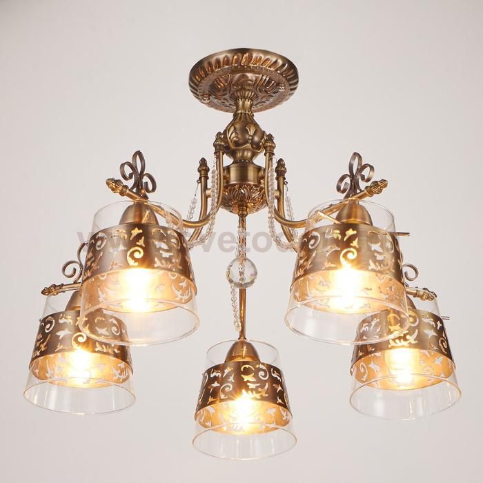 Люстра 669614/5 Е14 40Вт бронза 58х58х43 см