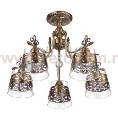 Люстра 669614/5 Е14 40Вт бронза 58х58х43 см
