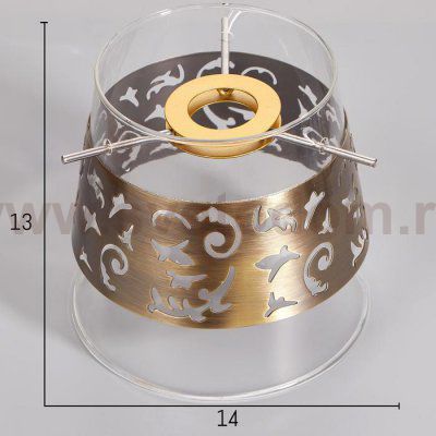 Люстра 669614/5 Е14 40Вт бронза 58х58х43 см