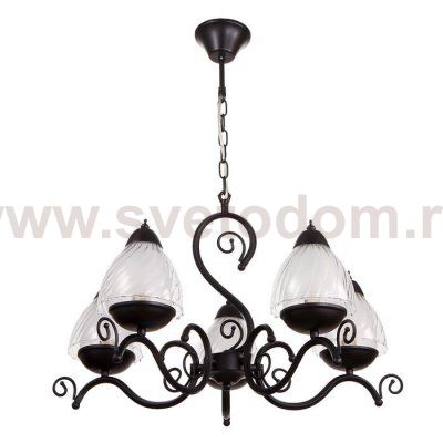 Люстра 669617/5 Е14 40Вт черный 64,5х64,5х38 см