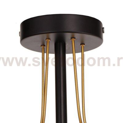 Люстра 669618/5 Е14 40Вт черный-золото 68х68х48 см