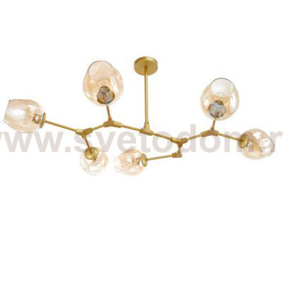 Люстра 2403162/6 E27 40Вт золото 130х130х50 см