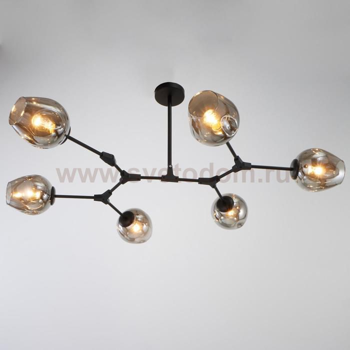 Люстра 2403163/6 E27 40Вт черный 130х130х50 см