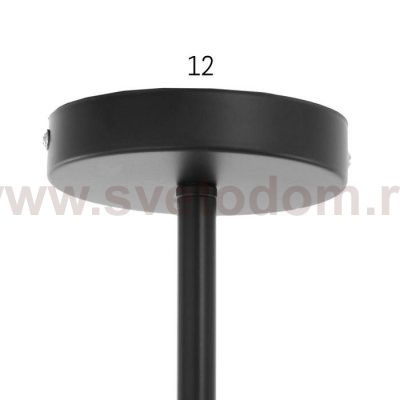 Люстра 2403163/6 E27 40Вт черный 130х130х50 см