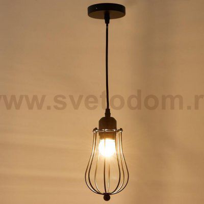 Светильник 2403171/1 E27 40Вт черный 11х11х122 см