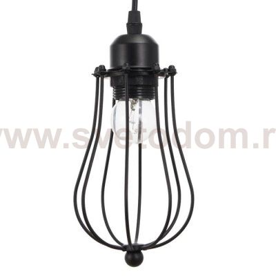 Светильник 2403171/1 E27 40Вт черный 11х11х122 см