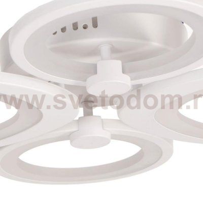 Люстра с ПДУ 671101/4 LED 104Вт диммер 3 режима 3000-6000К белый 65х50х11 см