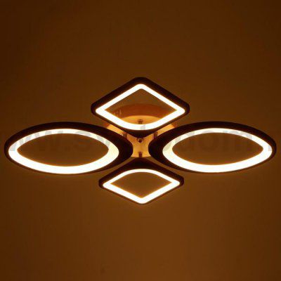 Люстра с ПДУ 671104/4 LED 108Вт диммер 3 режима 3000-6000К кофе 65х53х11 см