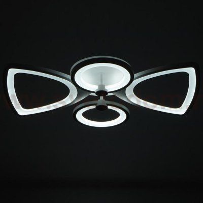 Люстра с ПДУ 671105/4 LED 112Вт диммер 3 режима 3000-6000К белый 59х50х11 см