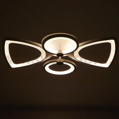 Люстра с ПДУ 671105/4 LED 112Вт диммер 3 режима 3000-6000К белый 59х50х11 см