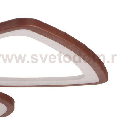 Люстра с ПДУ 671114/6 LED 168Вт диммер 3 режима 3000-6000К кофе 66х66х12 см