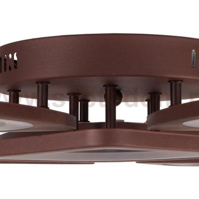 Люстра с ПДУ 671116/6 LED 174Вт диммер 3 режима 3000-6000К кофе 65х65х12 см