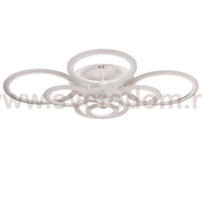 Люстра с ПДУ 671132/8 LED 224Вт диммер 3 режима 3000-6000К белый 107х82х9 см