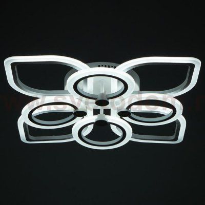 Люстра с ПДУ 671135/8 LED 160Вт диммер 3 режима 3000-6000К белый 51х51х12,5 см