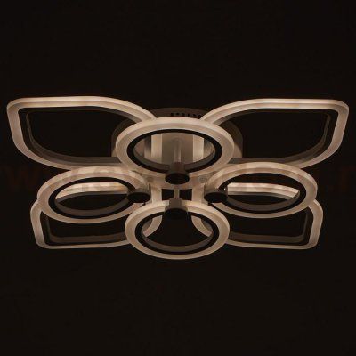 Люстра с ПДУ 671135/8 LED 160Вт диммер 3 режима 3000-6000К белый 51х51х12,5 см