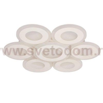 Люстра с ПДУ 671137/6 LED 204Вт диммер 3 режима 3000-6000К белый 50х50х6,5 см