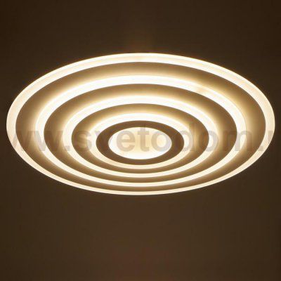 Светильник с ПДУ 671145/1 LED 230Вт диммер 3 режима 3000-6000К белый 80х80х5 см