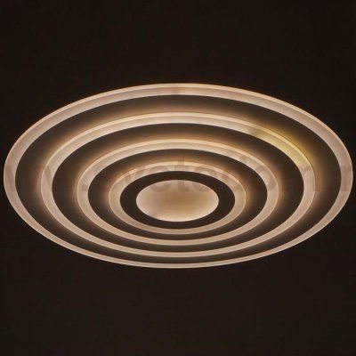 Светильник с ПДУ 671145/1 LED 230Вт диммер 3 режима 3000-6000К белый 80х80х5 см