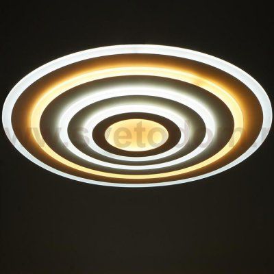 Светильник с ПДУ 671145/1 LED 230Вт диммер 3 режима 3000-6000К белый 80х80х5 см