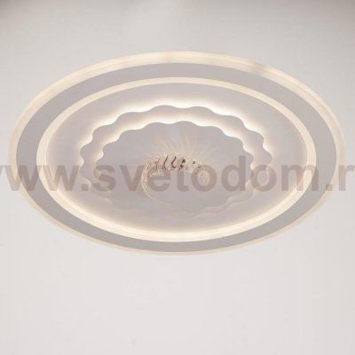 Светильник с ПДУ 671146/1 LED 154Вт диммер 3 режима 3000-6000К белый 48х48х8 см