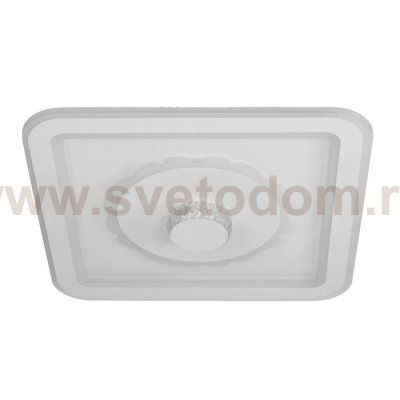 Светильник с ПДУ 671147/1 LED 150Вт диммер 3 режима 3000-6000К белый 48х48х8 см