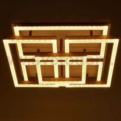 Люстра с ПДУ 671149/5 LED 112Вт диммер 3 режима 3000-6000К кофе 55х55х13,5 см