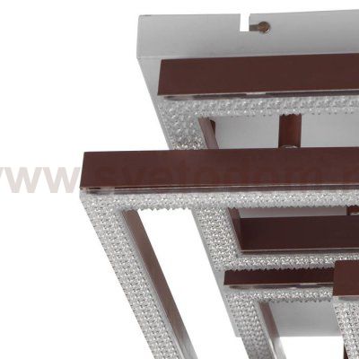 Люстра с ПДУ 671149/5 LED 112Вт диммер 3 режима 3000-6000К кофе 55х55х13,5 см