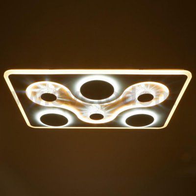 Люстра с ПДУ 671150/1 LED 252Вт диммер 3 режима 3000-6000К белый 90х80х8,5 см