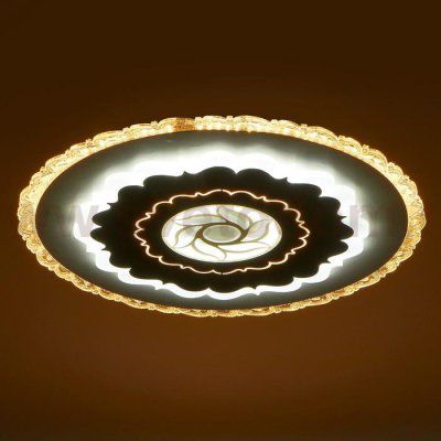 Люстра с ПДУ 671152/1 LED 144Вт диммер 3 режима 3000-6000К белый 50х50х6 см