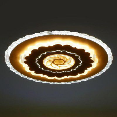 Люстра с ПДУ 671152/1 LED 144Вт диммер 3 режима 3000-6000К белый 50х50х6 см