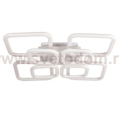 Люстра с ПДУ 671154/8 LED 232Вт диммер 3 режима 3000-6000К белый 60х60х13 см