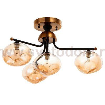 Люстра 670803/4 G9 40Вт черный-золото 50х50х30 см