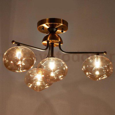 Люстра 670803/4 G9 40Вт черный-золото 50х50х30 см