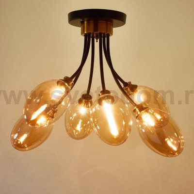 Люстра 670816/6 G9 40Вт черный-золото 50х50х47 см