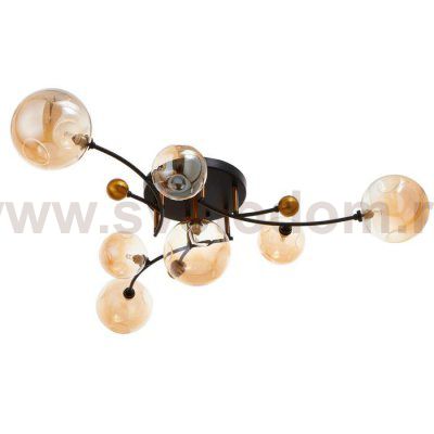 Люстра 670818/7 G9 40Вт черный-золото 85x85х28 см