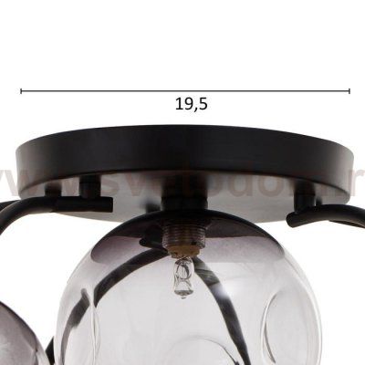 Люстра 670822/7 G9 40Вт черный-золото 55x55х28 см