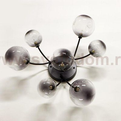 Люстра 670822/7 G9 40Вт черный-золото 55x55х28 см