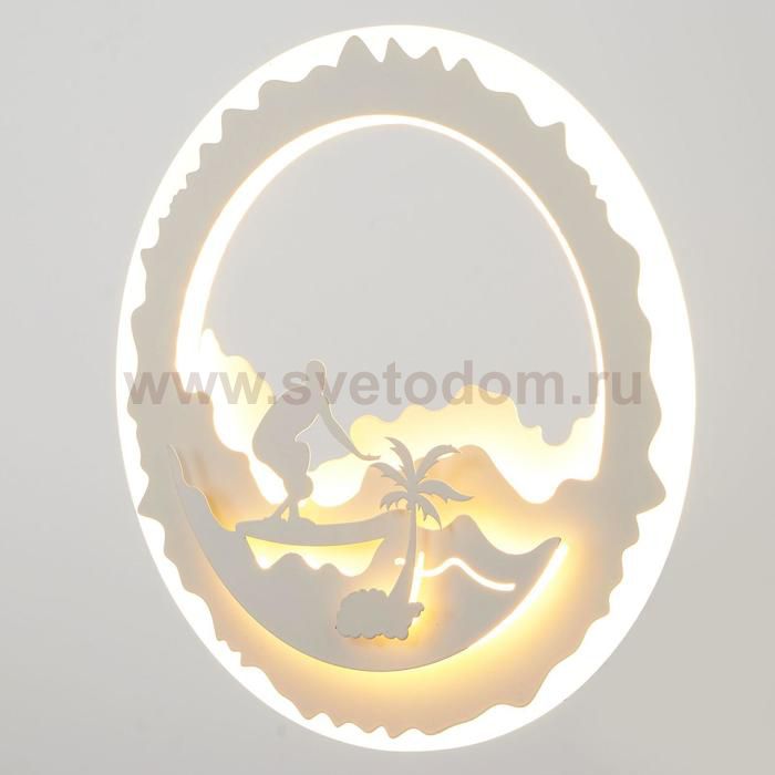 Бра 671217B/1 LED 33Вт 3000-4000К белый 28х3,5х28 см