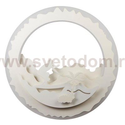 Бра 671217B/1 LED 33Вт 3000-4000К белый 28х3,5х28 см