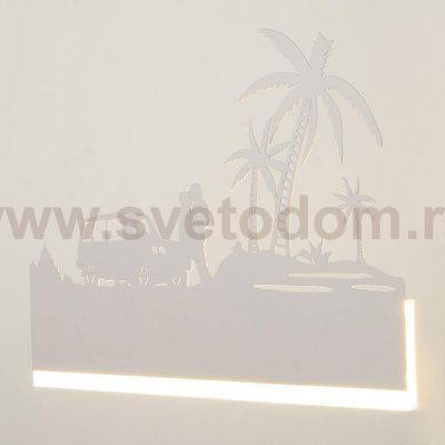 Бра 671220B/1 LED 16Вт 3000-4000К белый 38х3,5х25 см